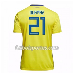 Camisetas Suecia Durmaz 21 Primera Equipacion Mundial 2018
